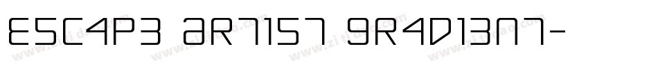 Escape Artist Gradient字体转换